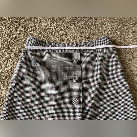 Ann Taylor LOFT HOUNDS tooth Modern Vintage Skirt 14P - Picture 7 of 7